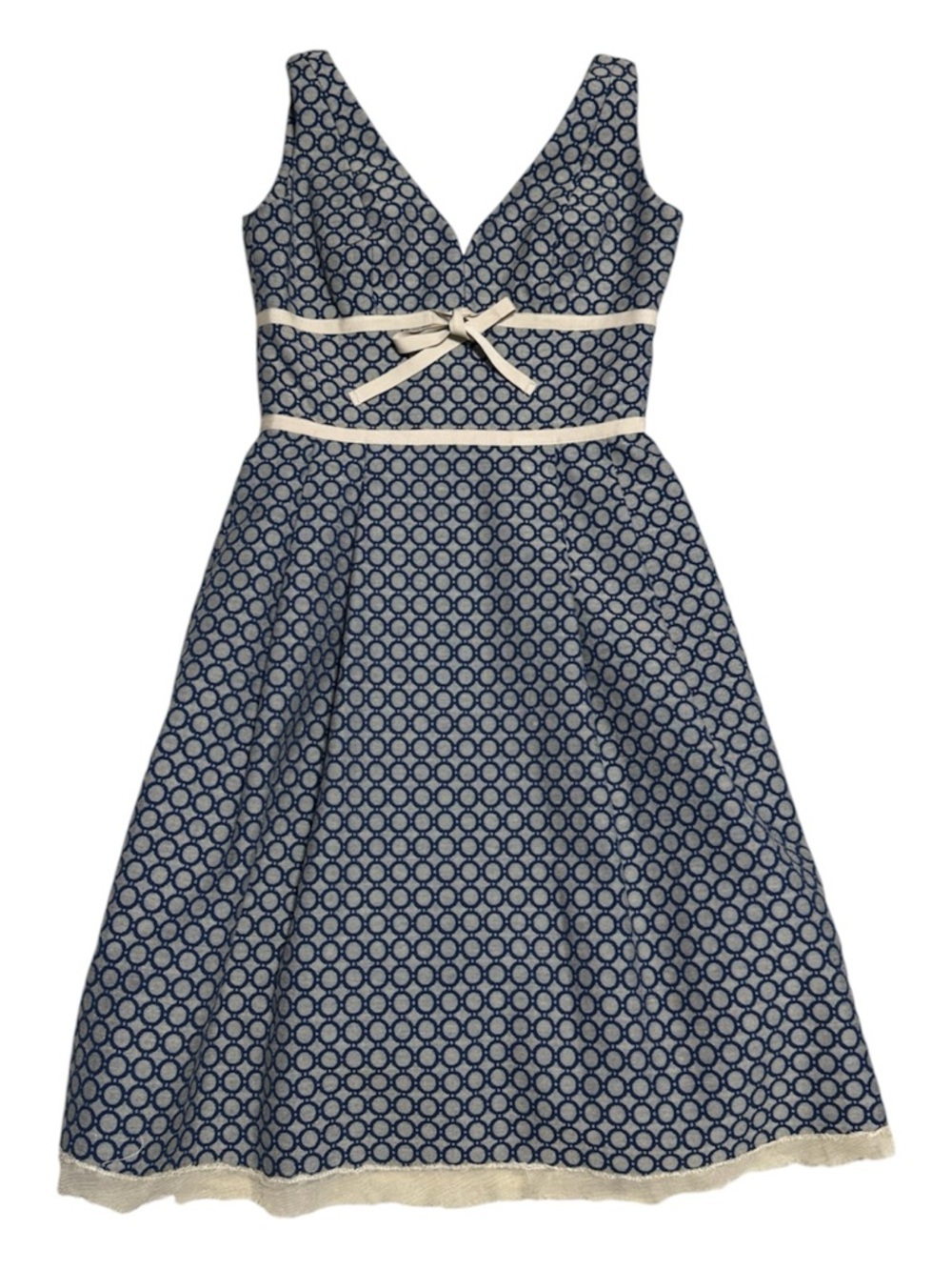 085 SANDRA ANGELOZZI Women's Sleeveless Fit & Flare Dress, Sz 30 IT/ 0 US - Picture 3 of 7